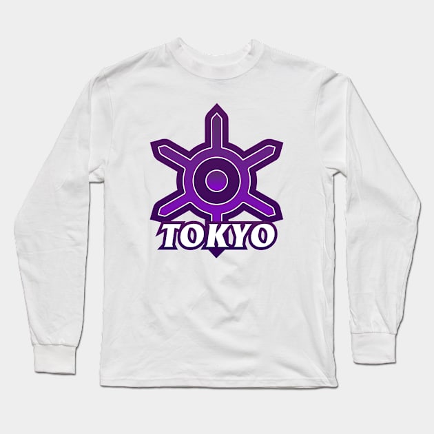 Tokyo Prefecture Japanese Symbol Long Sleeve T-Shirt by PsychicCat